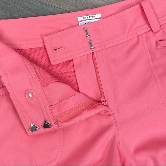 Izod Golf Nylon Bermuda Shorts Coral Pink 6 - Picture 6 of 10